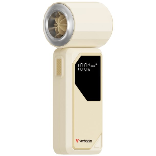 Verbatim Cool�n�Go Icetouch H�ndholdt Fan - hvid og s�lv h�ndventilator