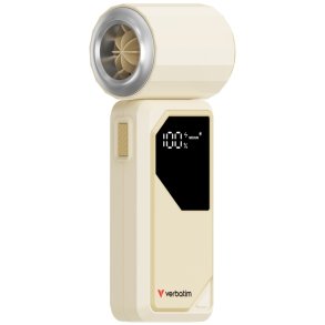 Verbatim Cool�n�Go AirJet H�ndholdt Fan - hvid og s�lv h�ndventilator