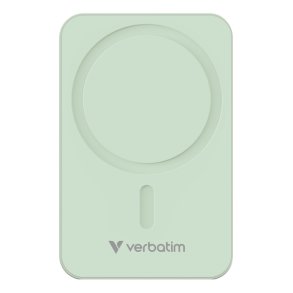 Verbatim Powerbank - Charge 'N' Go Essentials - Magnetic Wireless 20000Mah Green 