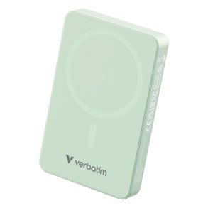 Verbatim Powerbank - Charge 'N' Go Essentials - Magnetic Wireless 10000Mah Green 