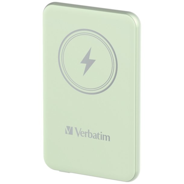 Verbatim Powerbank - Charge 'N' Go Magnetic - Wireless 5000 Green 