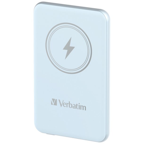 Verbatim Powerbank - Charge 'N' Go Magnetic - Wireless 5000 Blue 