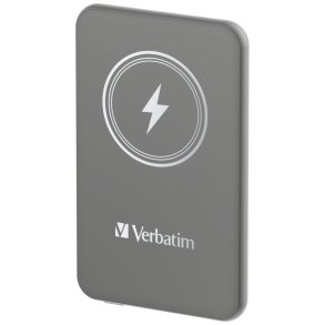 Verbatim Powerbank - Charge 'N' Go Magnetic - Wireless 5000 Grey 