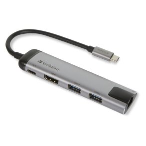 Verbatim Dockingstation - Ledningsf�rt - USB 3.2 Gen 1 (3.1 Gen 1) Type-C