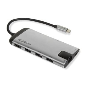 Verbatim Dockingstation - Ledningsf�rt - USB 3.2 Gen 1 (3.1 Gen 1) Type-C