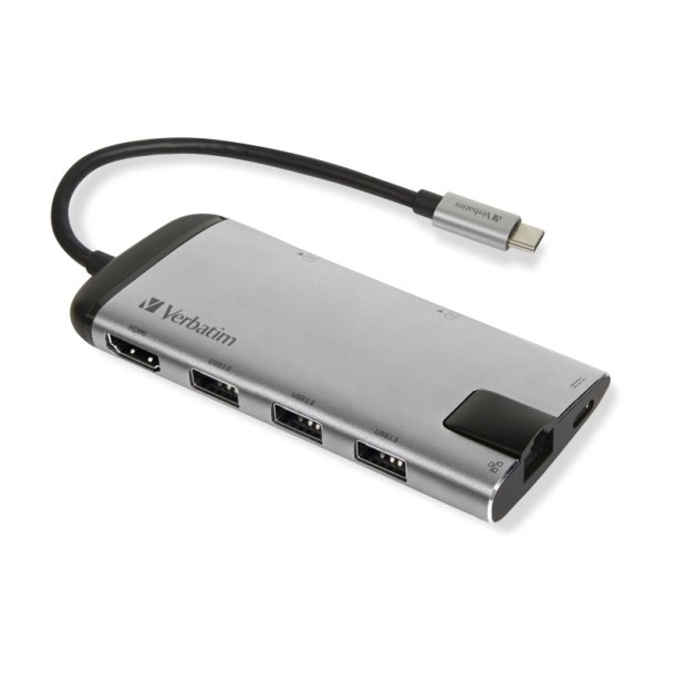 Verbatim Dockingstation - Ledningsf�rt - USB 3.2 Gen 1 (3.1 Gen 1) Type-C