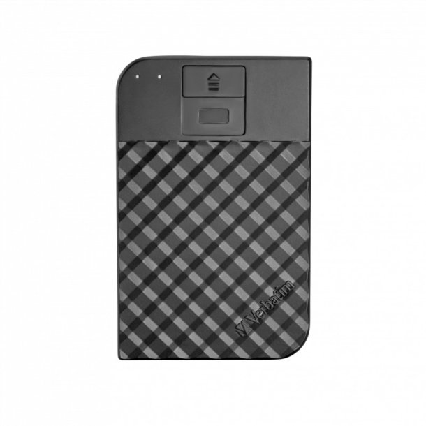 Verbatim Ekstern harddisk Fingerprint Secure HDD 2,5" 1TB USB 3.1 256-bit AES-kryptering