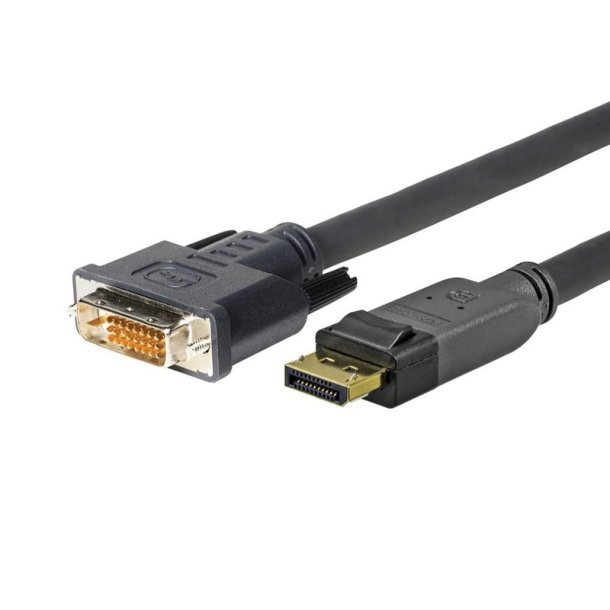 Vivolink - PRODPDVI2 - Straight - Gold - 2 m - DisplayPort - DVI-D - Male