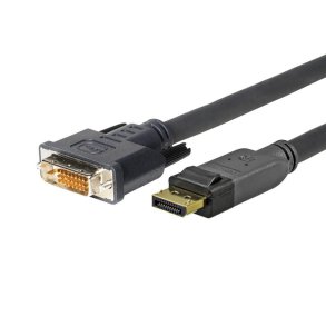 Vivolink - PRODPDVI4K2 - Straight - Gold - 2 m - DisplayPort - DVI-D - Male