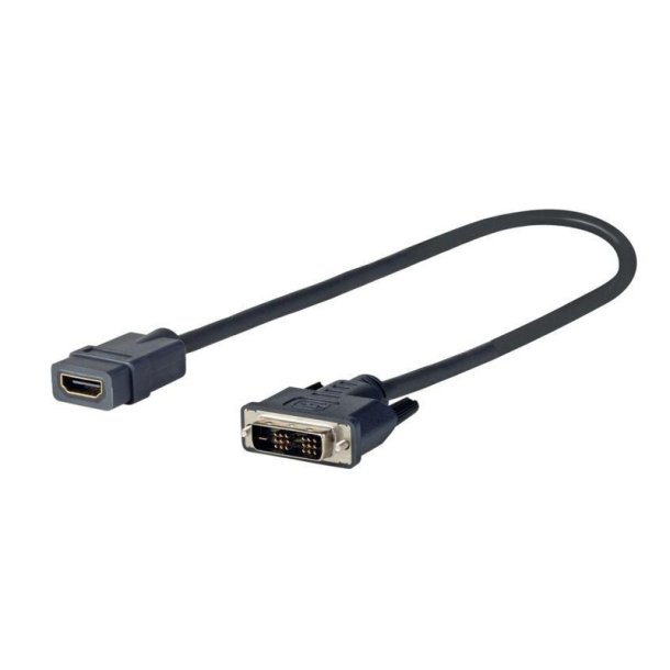 Vivolink - PRODVIADAPHDMI - Straight - Gold - 0.2 m - DVI-D - HDMI - Male