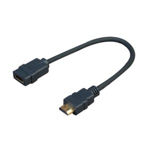 Vivolink - Pro HDMI Male/Female 0,2m - 0.2 m - HDMI Type A (Standard) - Male - Female - Straight - Black