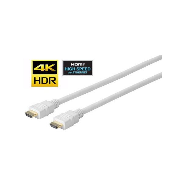Vivolink - Pro HDMI Cable White 5m Ultra Flexible - 5 m - HDMI Type A (Standard) - Male - Straight - White - 2.0
