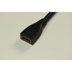 Vivolink - Pro HDMI Cable F/F for wallplate - 0.25 m - Female - Straight - Black - 2.0 - 4096 x 2160