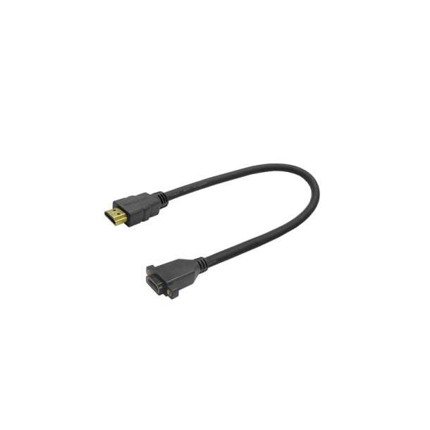 Vivolink - Pro HDMI Cable F/M for wallplate - 0.2 m - Female - Male - Straight - Black - 2.0