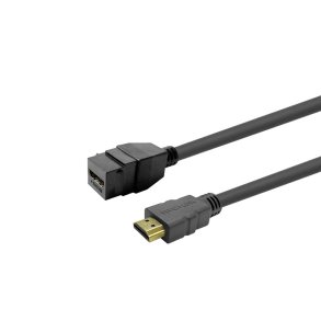 Vivolink - PROKEYHDMIFM2B - 2 m - HDMI Type A (Standard) - Female - Male - Straight - Black