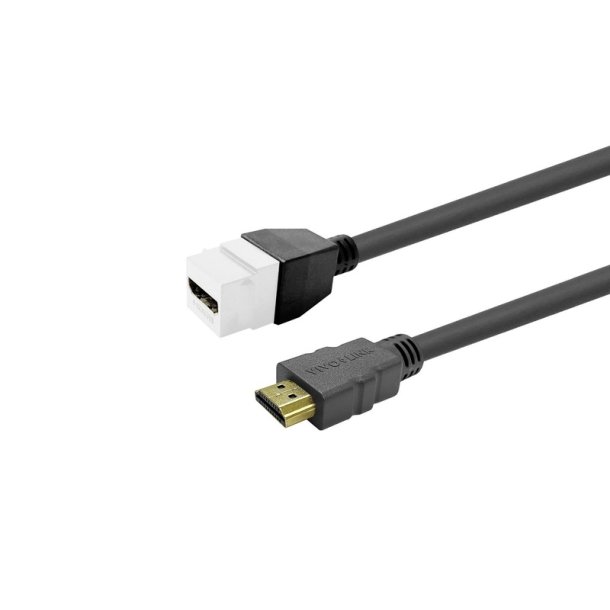 Vivolink - PROKEYHDMIFM3W - 3 m - HDMI Type A (Standard) - Female - Male - Straight - White