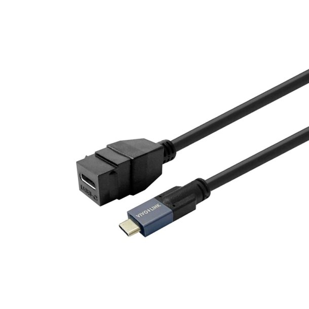 Vivolink - PROKEYUSBCFM0.5B - USB 3.2 Gen 2 (3.1 Gen 2) - USB C - Female - Male - Straight - 28
