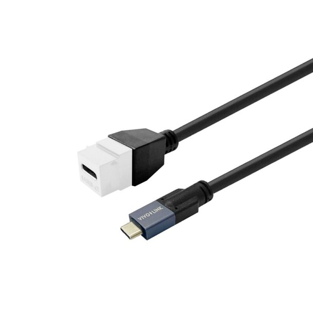 Vivolink - PROKEYUSBCFM1W - USB 3.2 Gen 2 (3.1 Gen 2) - USB C - Female - Male - Straight - 28