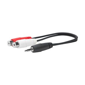 Vivolink - PROMJMRCAF0.2 - 0.2 m - 2 x RCA - Female - 3.5mm - Male - Straight
