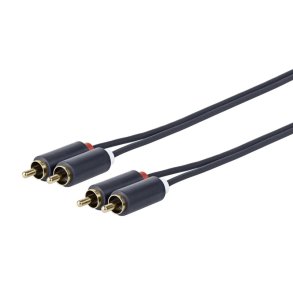 Vivolink - PRORCARCA12 - 12 m - 2 x RCA - Male - Straight - Gold - Black