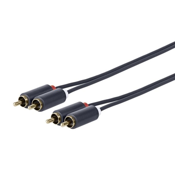 Vivolink - PRORCARCA3 - 3 m - 2 x RCA - Male - Straight - Gold - Black