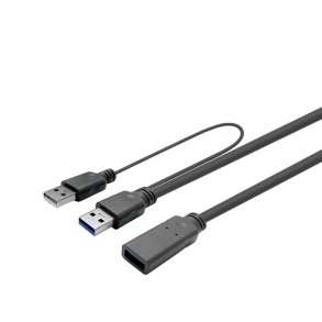 Vivolink - PROUSB3AAF7C - USB 3.2 Gen 1 (3.1 Gen 1) - USB A - Male - Female - Straight - Black