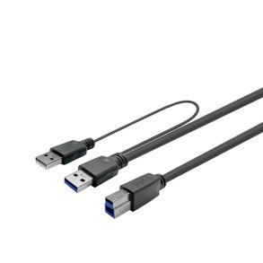 Vivolink - PROUSB3AB3C-DUAL - USB 3.2 Gen 1 (3.1 Gen 1) - USB A - USB B - Male - Straight - Black