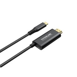 Vivolink - PROUSBCHDMIMM2-CHARGE - USB 3.2 Gen 1 (3.1 Gen 1) - USB C - Male - Straight - Nylon/Polyvinyl Chloride (PVC) 