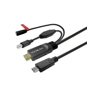 Vivolink - PROUSBCHDMIUSBB7.5-CHARGE - USB 3.2 Gen 1 (3.1 Gen 1) - USB C - Male - Straight - Plastic - 5000 Mbit/s