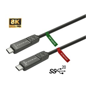 Vivolink - PROUSBCMM12.5OP - USB 3.2 Gen 2x2 - USB C - Male - Straight - 24 - 20000 Mbit/s