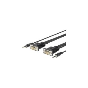 Vivolink - PROVGAMCS4.6 - Straight - 4.6 m - VGA (D-Sub) + 3.5mm - Male - 1920 x 1200 pixels - 1920 x 1200 (WUXGA)