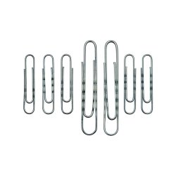 Wedo papir clips - 77mm - zinkbelagt metal - kasse med 100 stk.