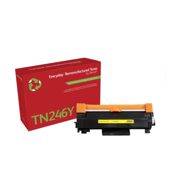 Xerox Everyday Remanufactured Tonerpatron - Yellow - (Svarer til: Brother TN246Y) - 2200 sider