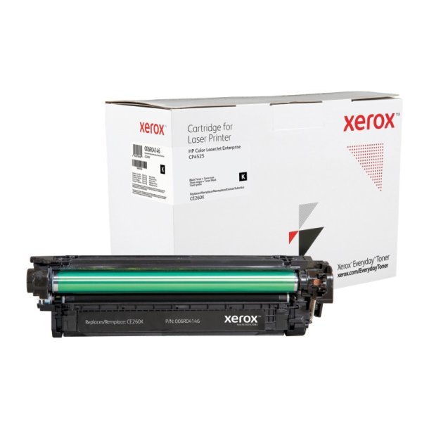 Xerox Everyday Remanufactured Tonerpatron - Sort - (Svarer til: HP CE260X) - 17000 sider