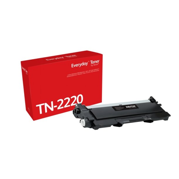 Xerox Everyday Remanufactured Tonerpatron - Sort - (Svarer til: Brother TN-2220) - 2600 sider