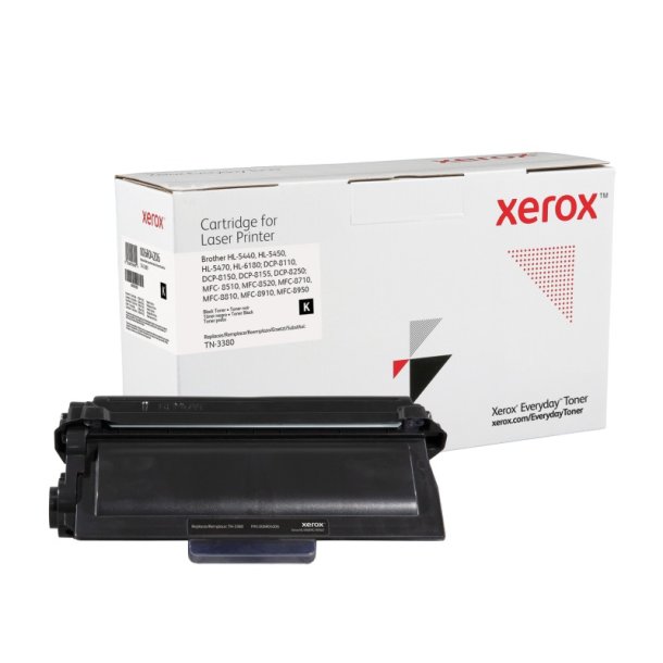 Xerox Everyday Remanufactured Tonerpatron - Sort - (Svarer til: Brother TN-3380) - 8000 sider