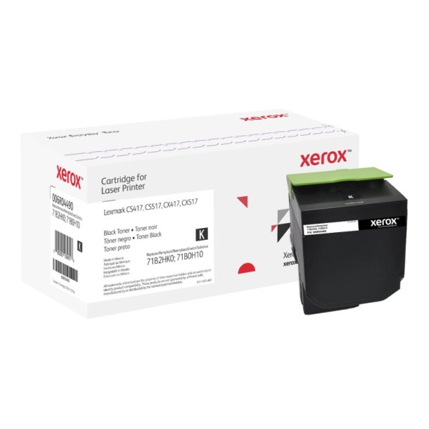 Xerox Everyday Remanufactured Tonerpatron - Sort - (Svarer til: Lexmark 71B2HK0/0H10) - 6000 sider