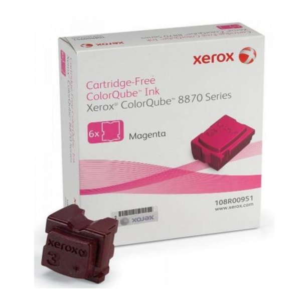 Xerox ColorQube 8000 - stix - Solid Ink/fast blk - magenta - 6 stk.