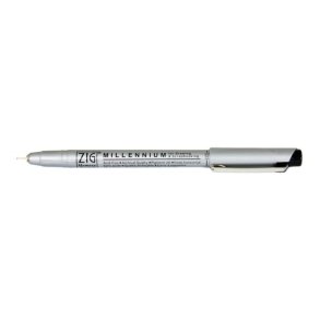 ZIG Millennium Fineliner Pen - 0,05mm sort fin drawing pen