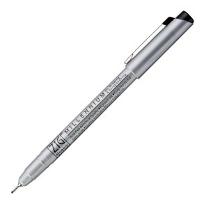 ZIG Millennium Fineliner Pen - 0,08mm sort fin drawing pen