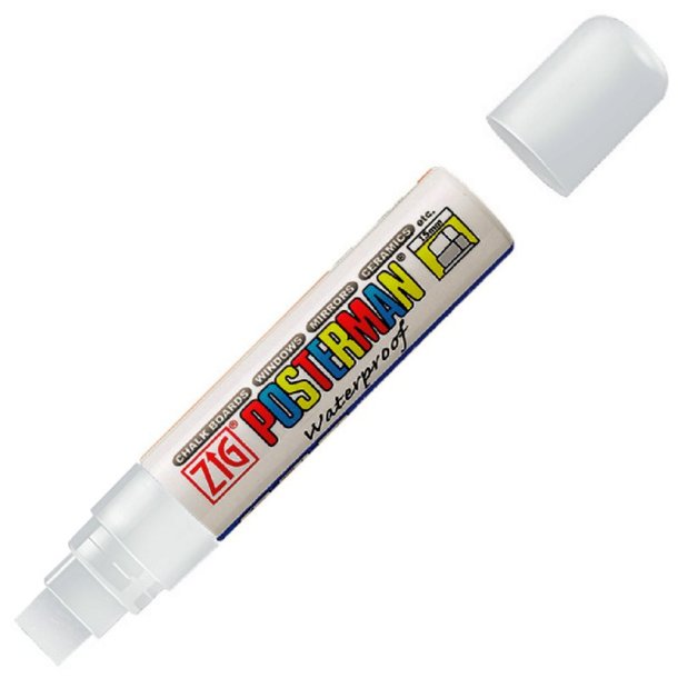 ZIG Marker - Posterman - 15mm - hvid