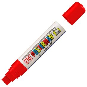 ZIG posterman Marker vandafvis - 15mm rd flydende kridtmarker