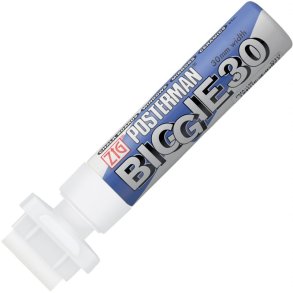 ZIG posterman Marker vandafvis - 30mm hvid flydende kridtmarker