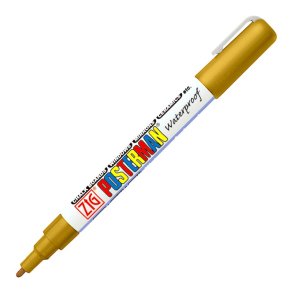 ZIG posterman Marker vandafvis - 1mm guld flydende kridtmarker