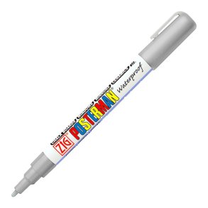 ZIG posterman Marker vandafvis - 1mm slv flydende kridtmarker