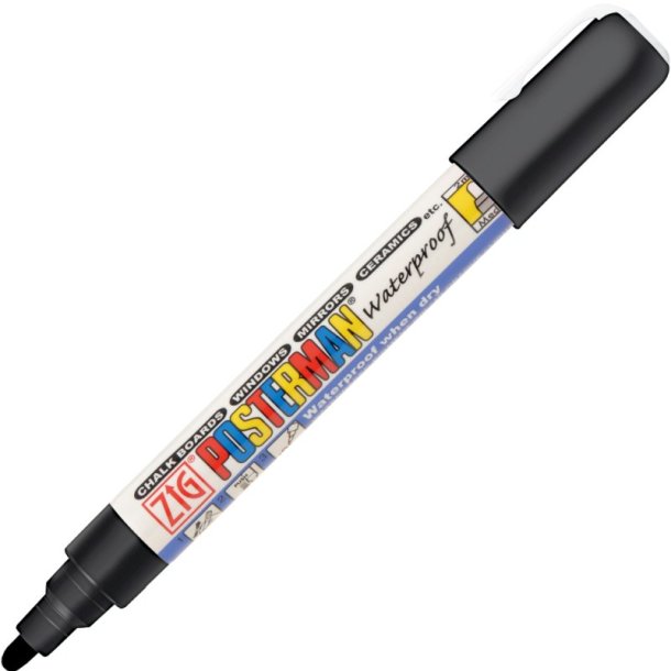 ZIG Marker - Posterman - 2mm - sort