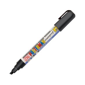 ZIG posterman Marker vandafvis - 6mm sort flydende kridtmarker