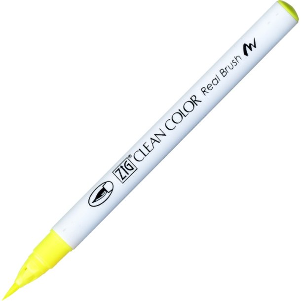 ZIG Clean Color Pensel - Pen 001 - fluorescerende Gul