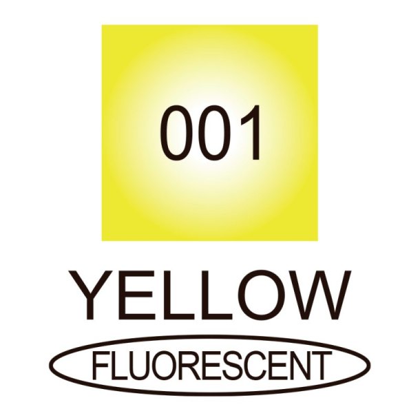 ZIG Clean Color Pensel - Pen 001 - fluorescerende Gul