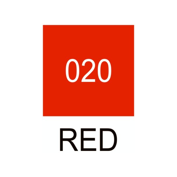 ZIG Clean Color Pensel - Pen 020 - fluorescerende Rd